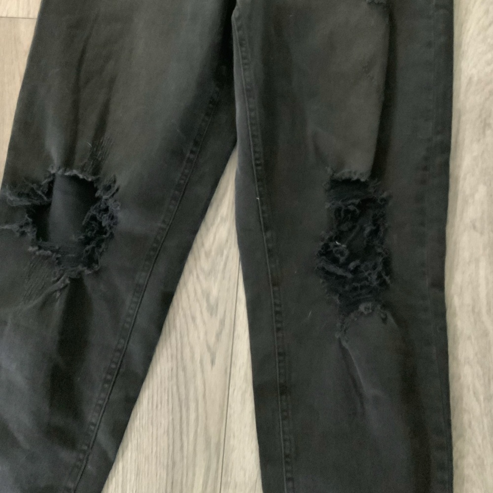 Wild Fable Women's Size 6 Super High Rise Tapered Jeans Black Wash - Picture 7 of 7